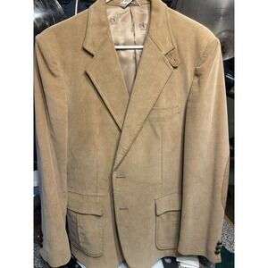 Carl Michaels Corduroy Blazer Camel, patch elbow details, made in Japan 42R